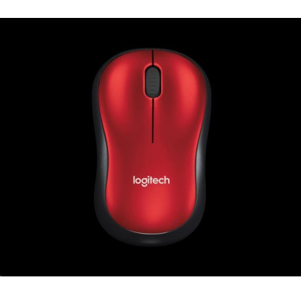 Logitech Wireless Mouse M185, red