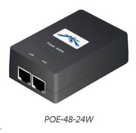 UBNT POE-48-24W [PoE adaptér 48V/0,5A (24W), vč. napájecího kabelu] -rozbaleno