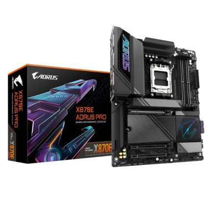 GIGABYTE MB Sc AM5 X870E AORUS PRO, AMD X870, 4xDDR5, 2xHDMI, 2xThunderbolt, WiFi