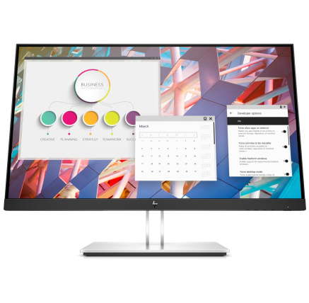 HP LCD E24 G4 23.8" 1920x1080, IPS w/LED micro-edge, jas 250 cd/m2, 1000:1, 5 ms g/g, VGA, DP 1.2, HDMI 1.4, USB3.2