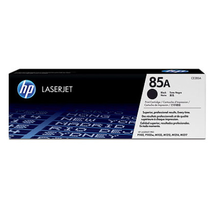 HP 85A Black LJ Toner Cart, CE285A (1,600 pages)