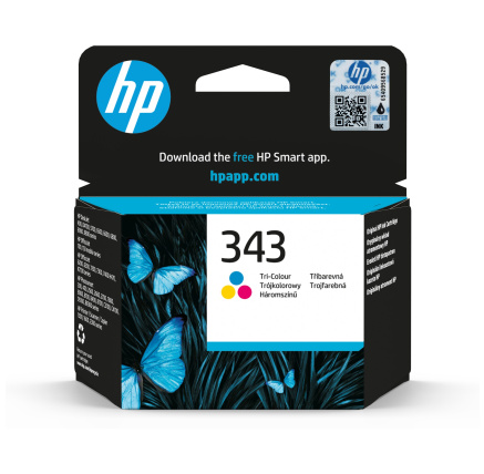 HP 343 Tri-color Ink Cart, 7ml, C8766EE (330 pages)