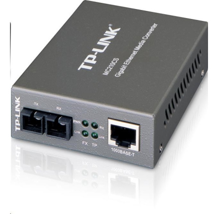 BAZAR - TP-Link MC210CS media konvertor (1xGbE, 1x duplex SC/UPC, SM, 1310nm, 20km) - rozbaleno