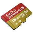 SanDisk micro SDXC karta 128GB Extreme PLUS (200 MB/s Class 10, UHS-I U3 V30) + adaptér