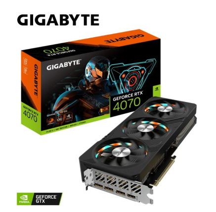 GIGABYTE VGA NVIDIA GeForce RTX 4070 GAMING OC 12G V2, 12G GDDR6X, 3xDP, 1xHDMI