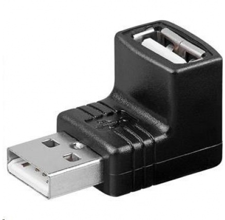 PremiumCord USB redukce A-A, Male/Female 90°