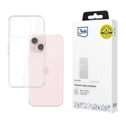 3mk Armor case pro Apple iPhone 15 Plus, čirá