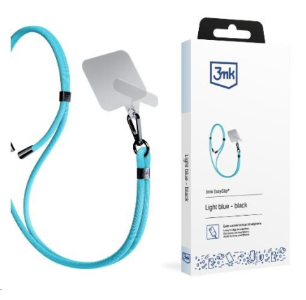 3mk EasyClip Light Blue (black)