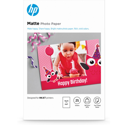 HP Matte FSC Photo Paper 4x6 25 sheets