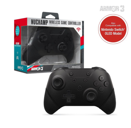 Hyperkin Armor3 NuChamp Wireless Game Controller For Nintendo Switch®/Nintendo Switch® Lite (Black) LED