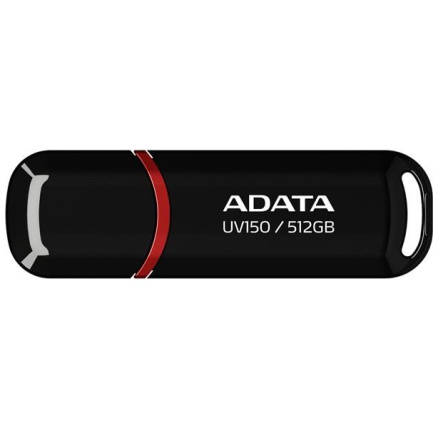 ADATA Flash Disk 512GB UV150, USB 3.2, černá