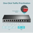 TP-Link CCTV switch TL-SG1210MP (8xGbE, 1xGbE uplink, 1xGbE/SFP combo uplink, 8x PoE+, 123W, fanless)