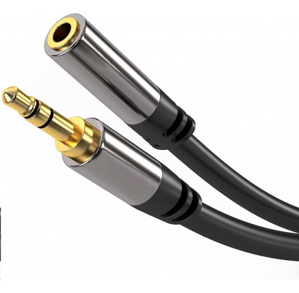 PREMIUMCORD prodlužovací kabel, Jack 3.5mm - Jack 3.5mm M/F 1,5m