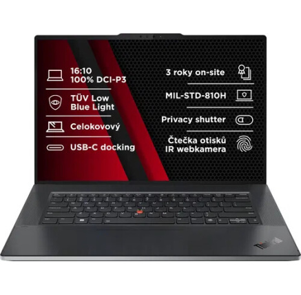 LENOVO NTB Thinkpad Z16 G2 - Ryzen7 PRO 7840HS,16" WQUXGA OLED Touch,32GB,1TBSSD,RX 6550M 4GB,IRcam,W11P