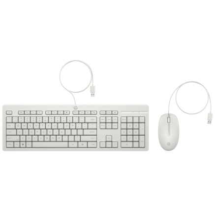 HP 225 Wired Mouse and Keyboard Combo - Česká-Slovenská White