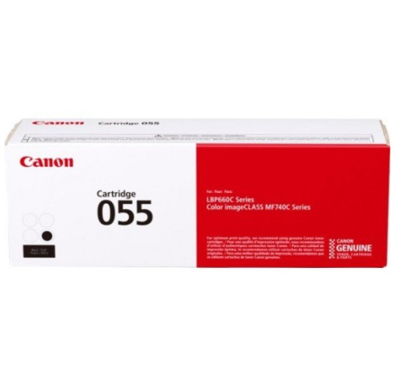 BAZAR - Canon TONER CRG-055 černý pro i-SENSYS LBP663Cdw, LBP664Cx, MF742Cdw, MF744Cdw (2 300 str.) - Rozbaleno (Komplet