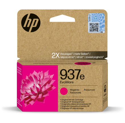 HP 937e EvoMore Magenta Original Ink Cartridge (1,650 pages)