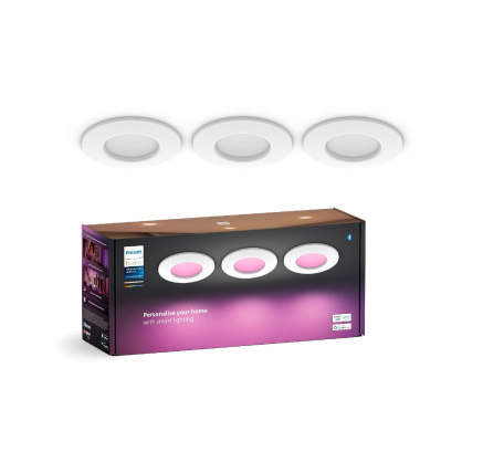 PHILIPS Hue bodové světlo WACA Slim S. 1000lm, 8,3W, bílá - MULTIPACK 3ks