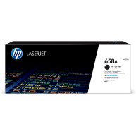 HP 658A Black LaserJet Toner Cartridge (7,000 pages)