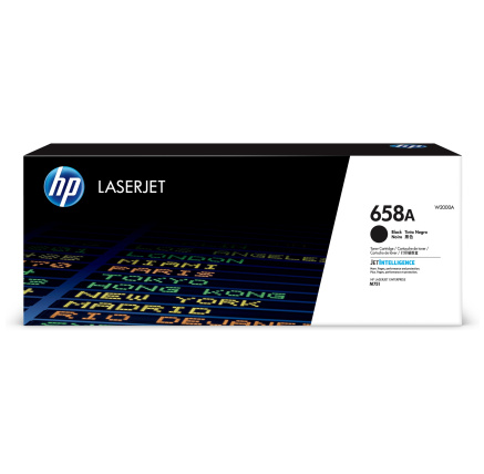 HP 658A Black LaserJet Toner Cartridge (7,000 pages)