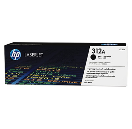 HP 312A Black LJ Toner Cart, CF380A (2,280 pages)