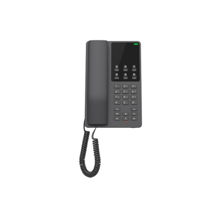 Grandstream GHP621W, hotelový VoIP telefon, 2 linky, 2 SIP účty, Wi-Fi, HD Audio, 3 cestná konference, Černý