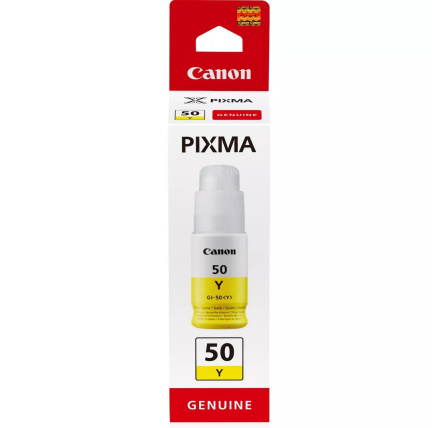 Canon BJ INK GI-50 Yellow Ink Bottle pro Canon PIXMA G6050, G5050, G7050, G7040 (7700 str.)