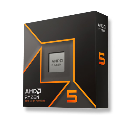 CPU AMD RYZEN 5 9600X, 6-core, 3.9GHz, 38MB cache, 65W, AMD Radeon Graphics, socket AM5, BOX, bez chladiče