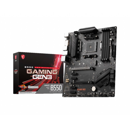 MSI MB Sc AM4 B550 GAMING GEN3, AMD B550, 4xDDR4, 1xHDMI, 1xDVI