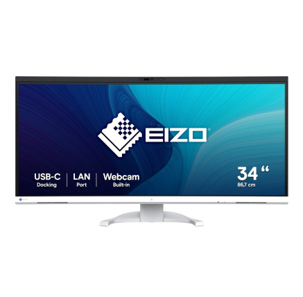 EIZO MT 34" EV3450XC-WT FlexScan, IPS, 3840x1440, 300nit, 1000:1, 5ms, USB-C, DisplayPort, USB, HDMI, Repro, Bílý