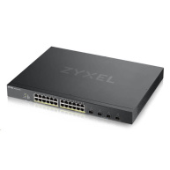 Zyxel XGS1935-28HP 28-port Smart Managed PoE Switch, 24x gigabit RJ45, 4x 10GbE SFP+, PoE budget 375W