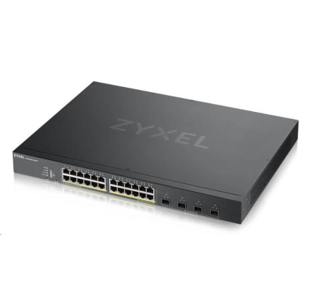 Zyxel XGS1935-28HP 28-port Smart Managed PoE Switch, 24x gigabit RJ45, 4x 10GbE SFP+, PoE budget 375W